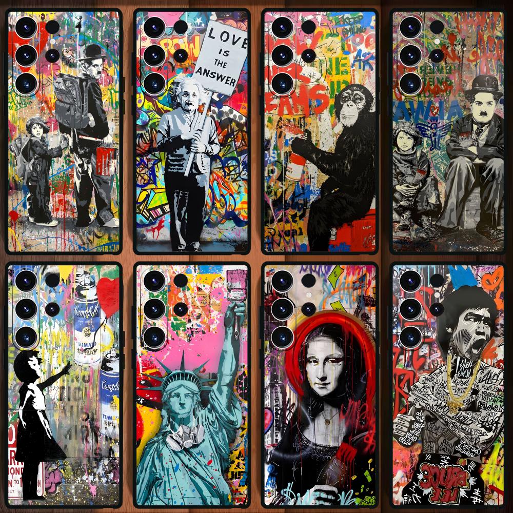 Samsung Galaxy S24 - Banksy Graffiti Art Handyhülle für Samsung