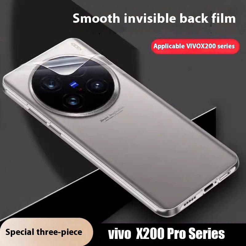 Vivo X200 - 3-teilige Rückseite, vollständige Abdeckung, matte Hydrogelfolie