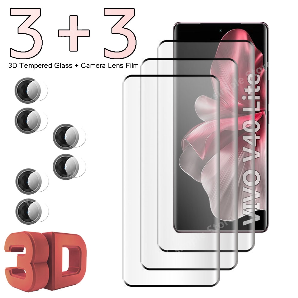 Vivo V40 - 3+3 Gebogenes gehärtetes Glas für vivo