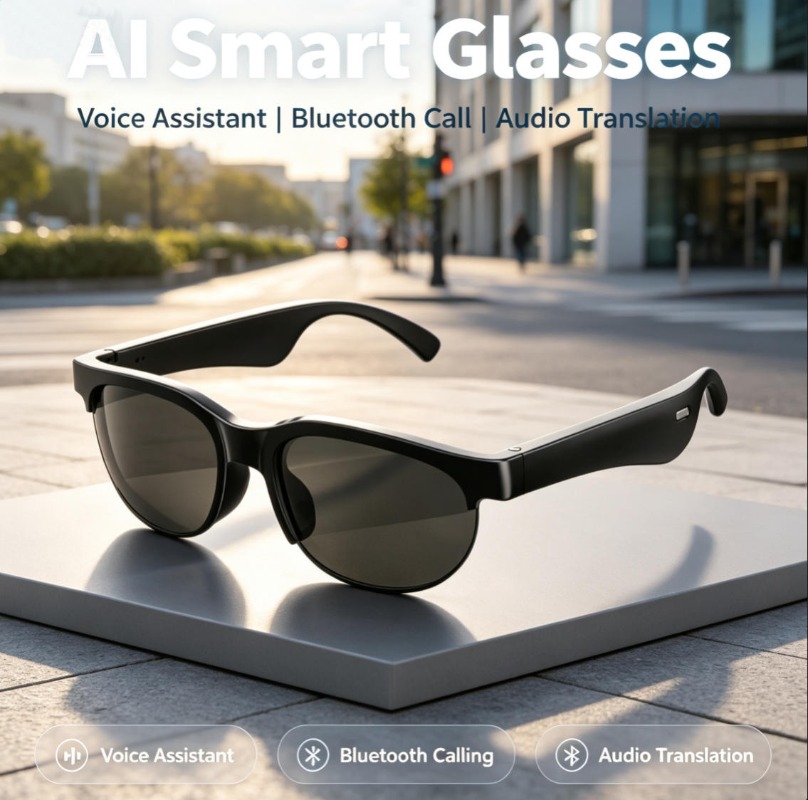 Smart Glasses Lens - Intelligente Bluetooth-Brille TAC Polarisierte Sonnenbrille Kabellose