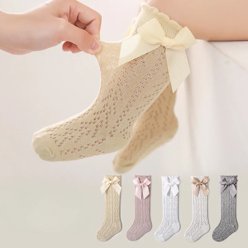 Baby Sock Oximeter - Sommer Baby Mädchen Socken Kleinkind Bogen