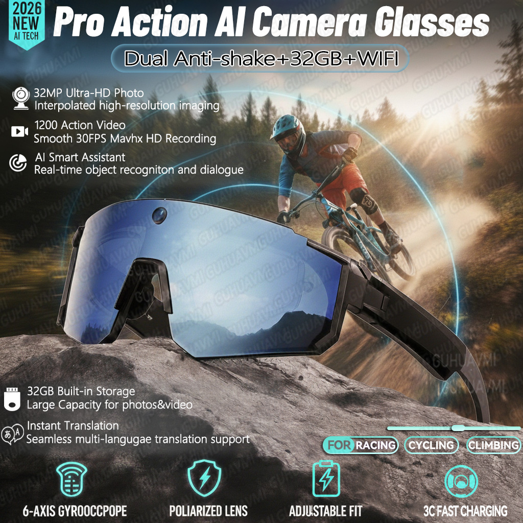 Smart Glasses Lens - Neue KI-gestützte Smart-Schieß- und Aufnahmebrille mit