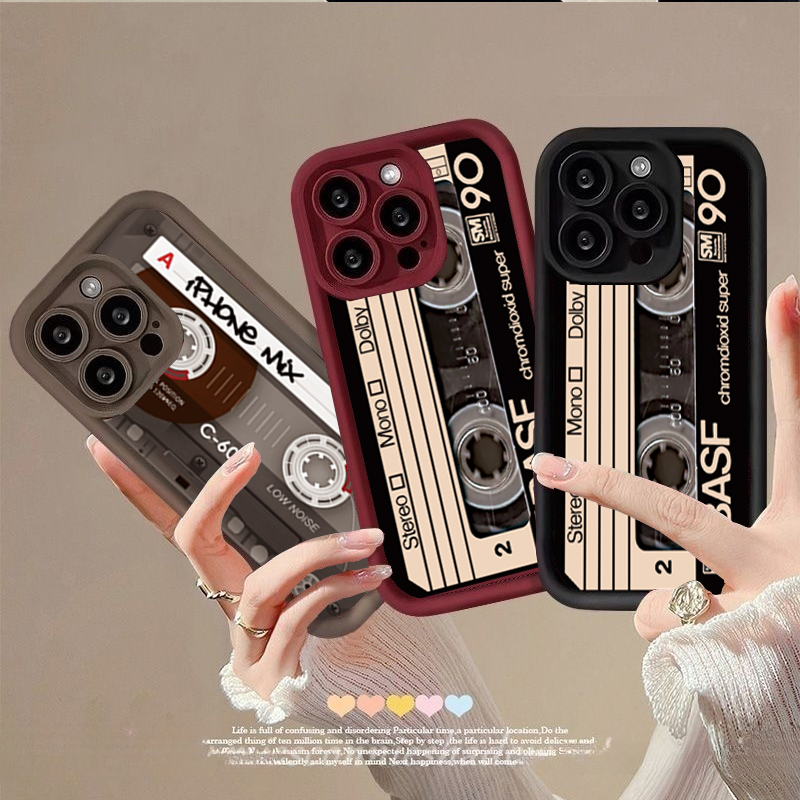 Vivo Y28 - Retro-Radio-Kassetten-Print-Hülle für VIVO V60 V40 V50
